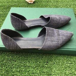Jenni Kanye Flats Size 6 Blue Denim D’Orsay